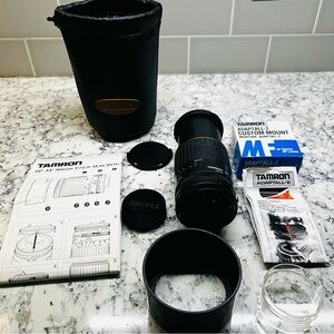 TAMRON SP 90mm f/2.8 MACRO LENS MODEL 72B WITH ADAPTALL FOR CANON FD MOUNTS